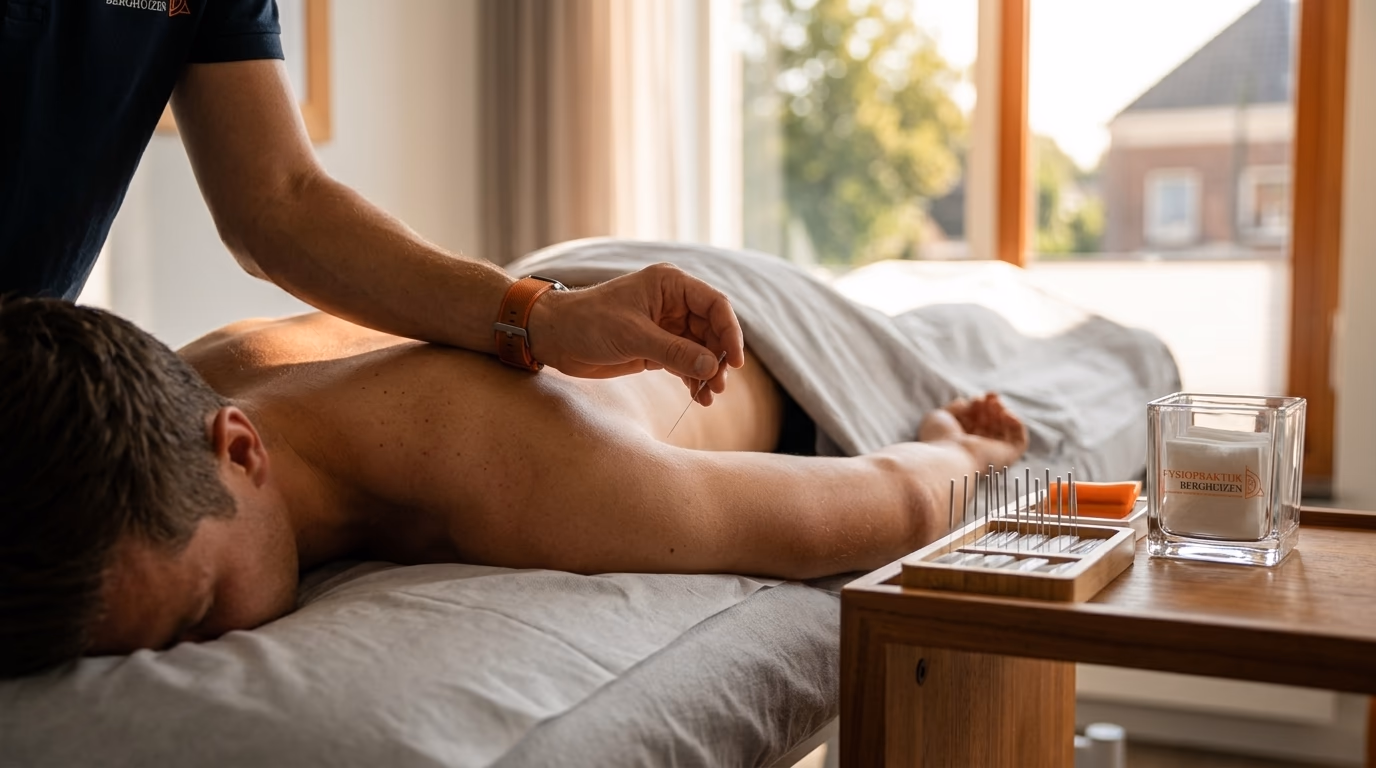 Snel van uw spierpijn af met een dry needle behandeling in Oldenzaal - illustratie voor Fysiopraktijk Berghuizen