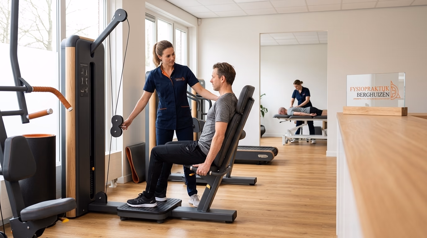 Sporten onder begeleiding van een fysiotherapeut: veilig en effectief bewegen - illustratie voor Fysiopraktijk Berghuizen
