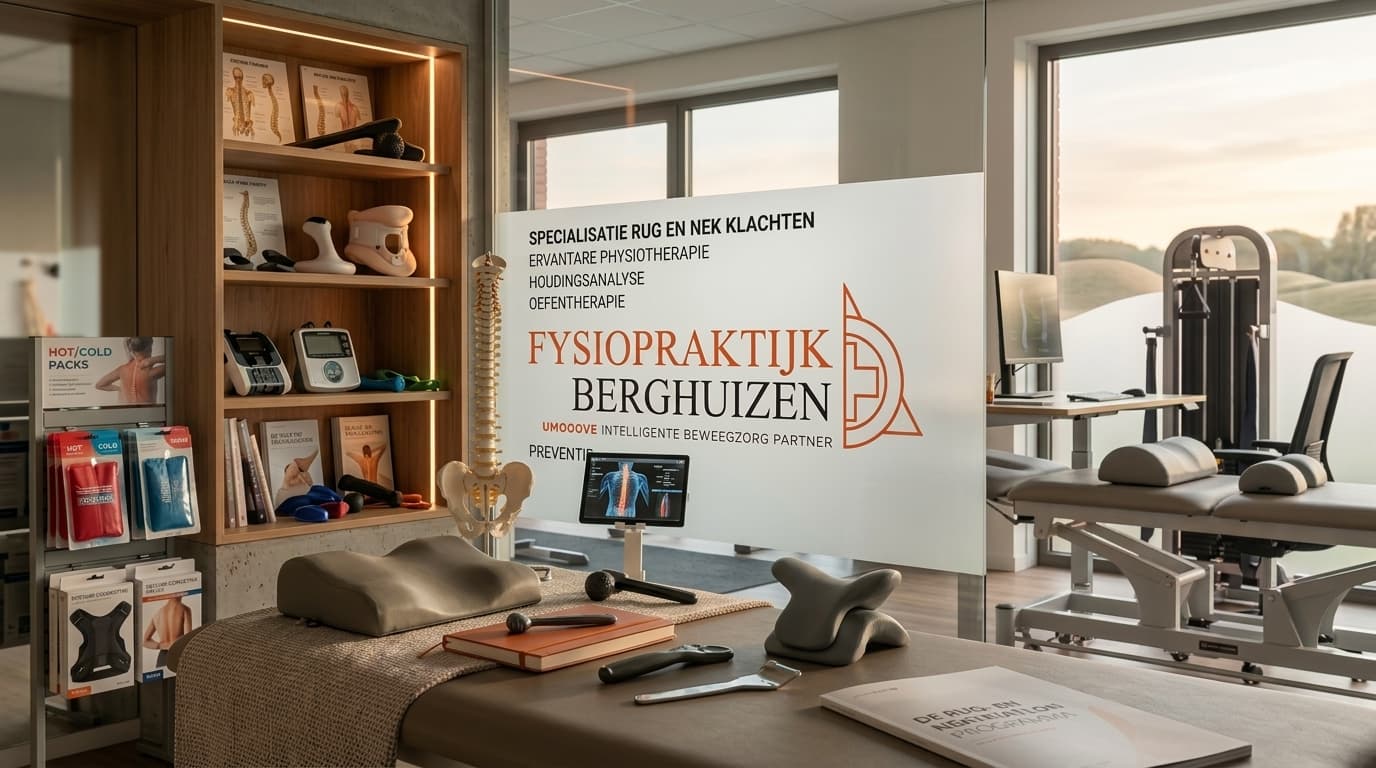 Hulp bij hardnekkige klachten: de rug- en nektriatlon bij Fysiopraktijk Berghuizen - illustratie voor Fysiopraktijk Berghuizen